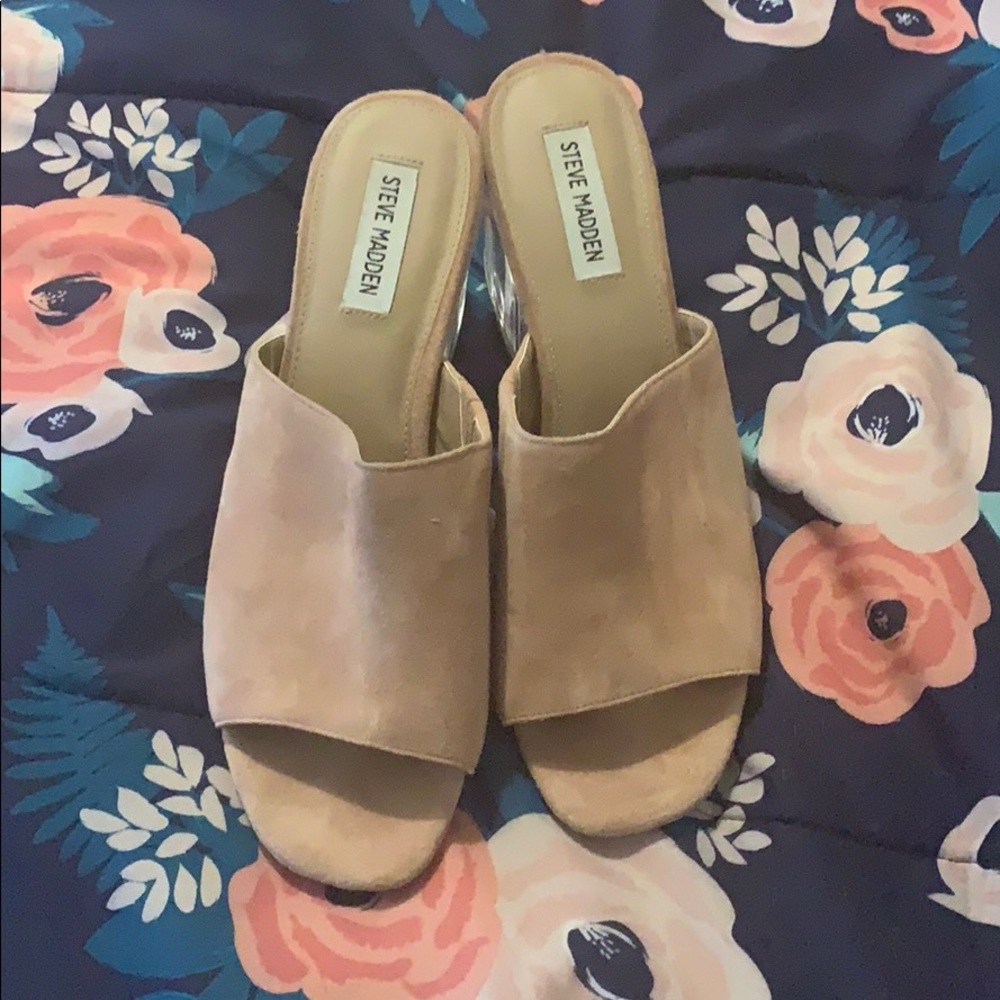 Steve Madden Pink Nude Clear Heels-Dalis